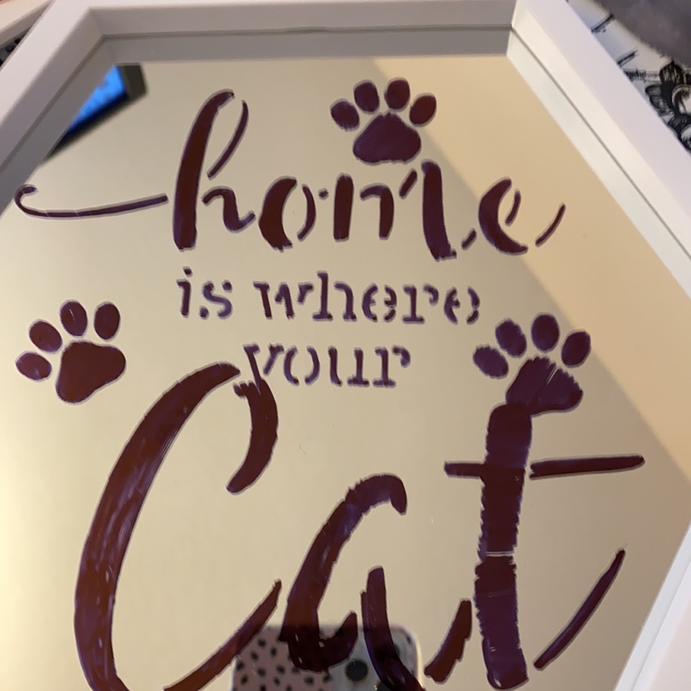 Homemade mirror signs
